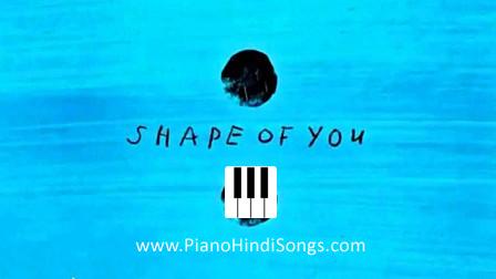 piano notes of shape of you